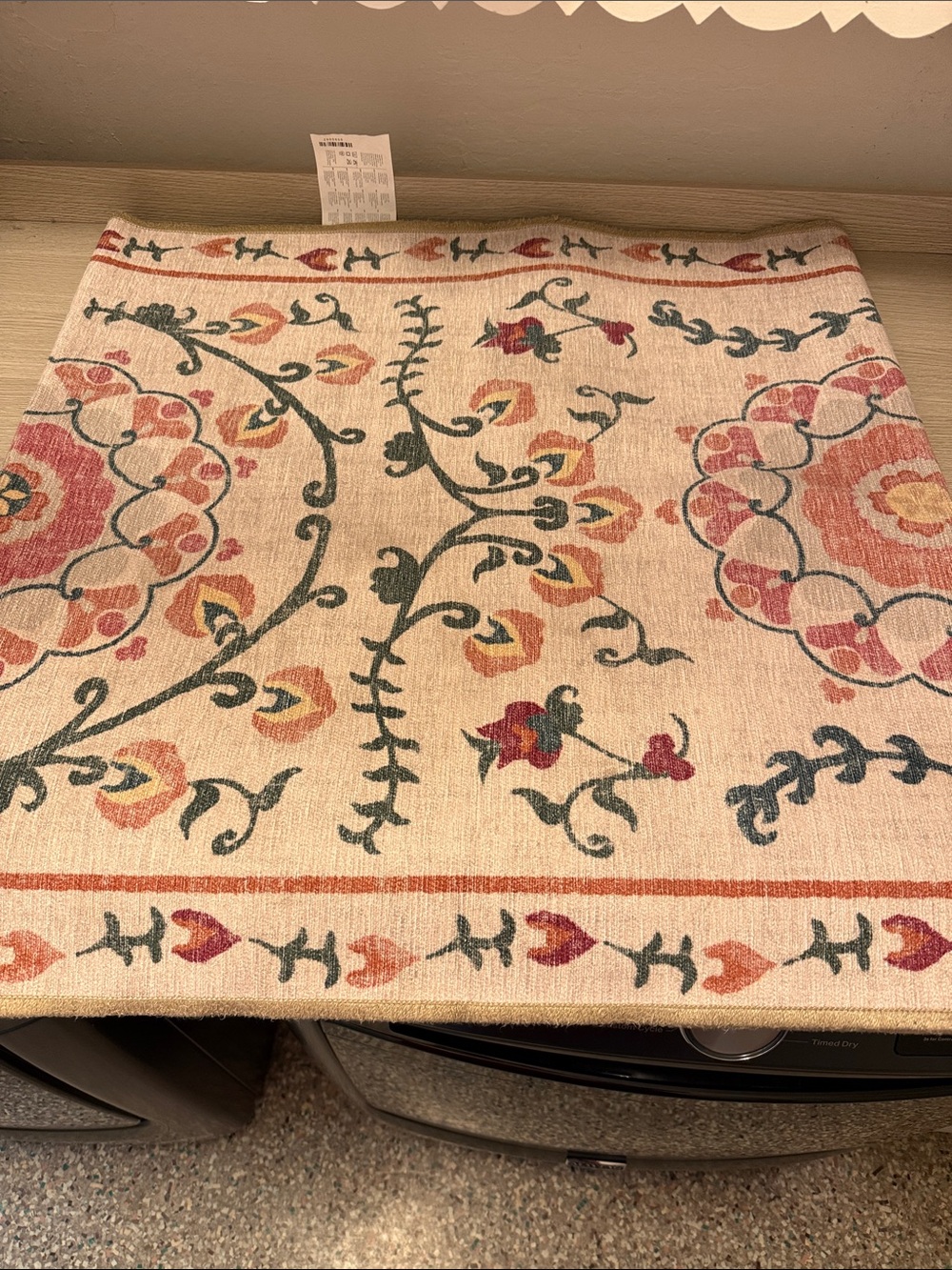 Suzani Coral Ruggable Runner